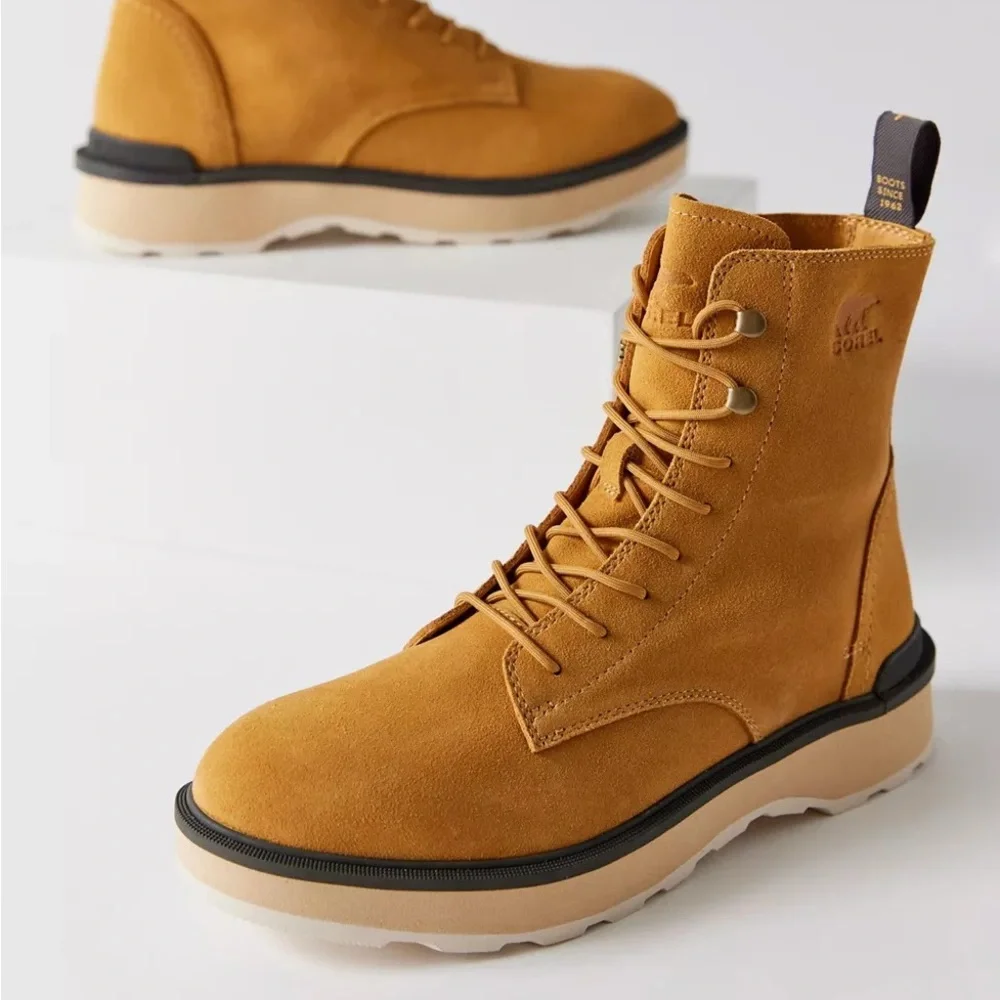 SOREL HI LINE LACE BOOTS GEO YELLOW JET